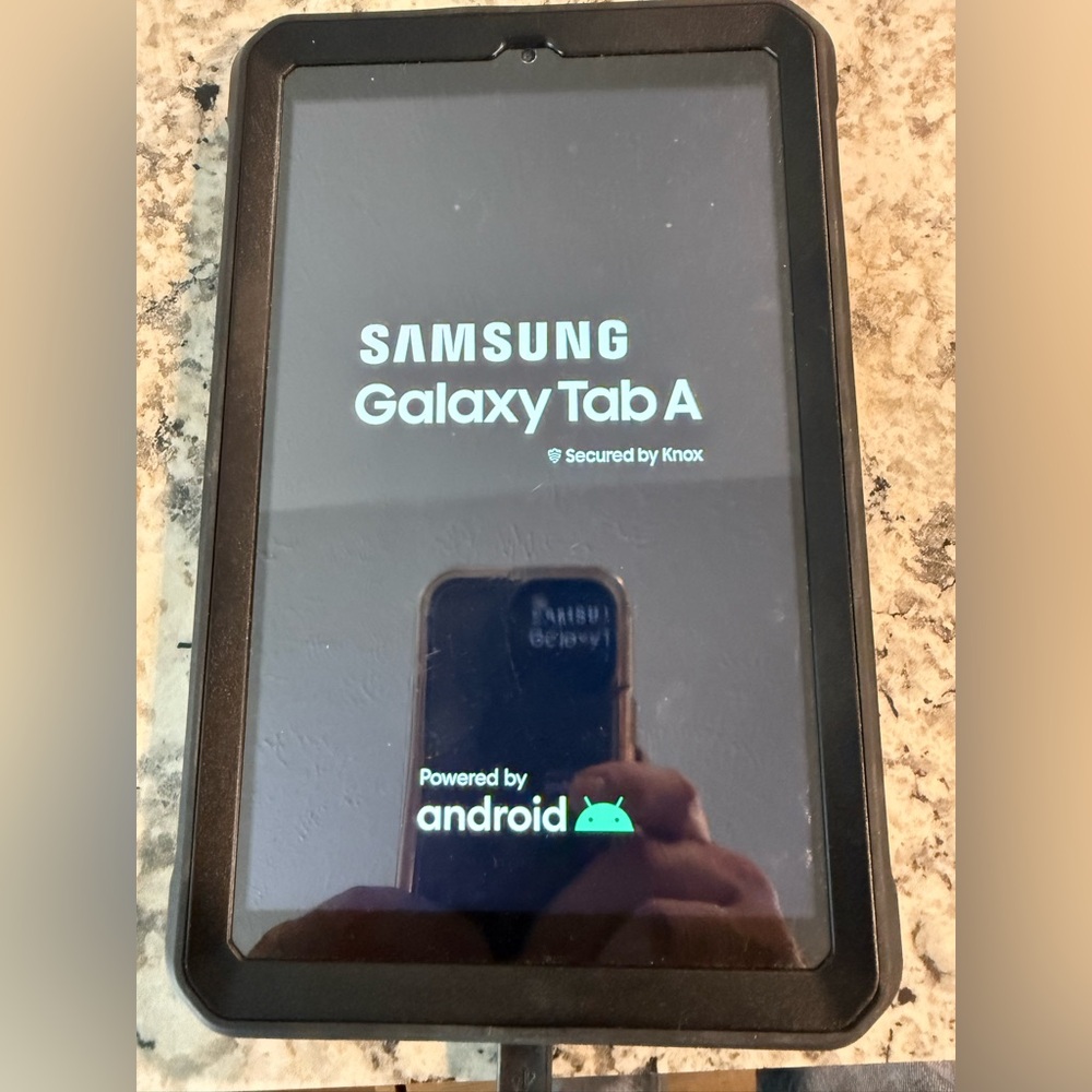 Samsung Galaxy Tab A with Black Frame